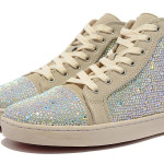 Christian Louboutin Apricot Hot Fix Rhinestone Shoes